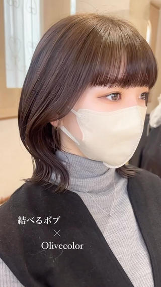 ショート 艶カラー/ボブ /似合わせ/田口愛那のヘアスタイル