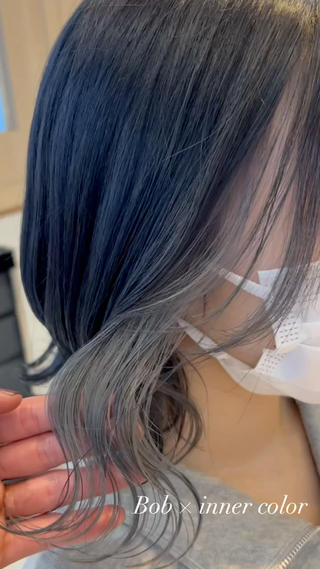 ショート カラー 艶カラー/ボブ /似合わせ/田口愛那のヘアスタイル
