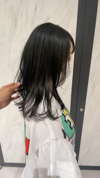 セミロング カラー ヘアアレンジ 髪質改善/縮毛矯正 /naokiのヘアスタイル