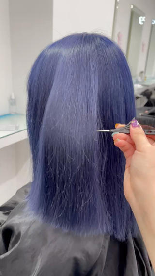 ミディアム カラー 🤍💕ブリーチカラ ーAyaka💕🤍のヘアスタイル