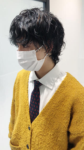 パーマ メンズ GO TO DAY 名古屋パルコ店所属・髪質改善/顔まわり 石原のヘアスタイル