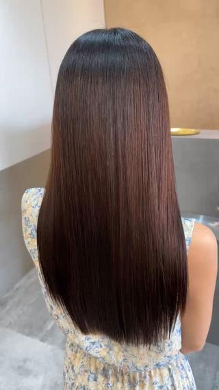 ロング 韓国風レイヤーカット 根来悠斗のヘアスタイル