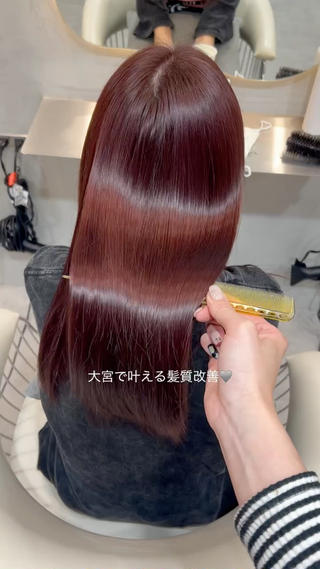 セミロング 大宮韓国🩶 髪質改善🪽seriのヘアスタイル