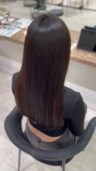 ミディアム カラー パーマ ⭐️似合わせボブ 縮毛矯正⭐️かえでのヘアスタイル