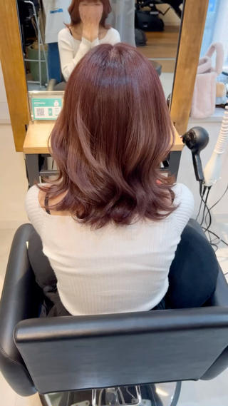 ミディアム カラー hair salon  N所属・透明感カラー/艶髪 🌷ちばなお🌷のヘアスタイル