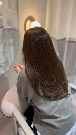 セミロング 美髪✨艶髪✨髪質改善 カラー特化❣️二宮遥のヘアスタイル