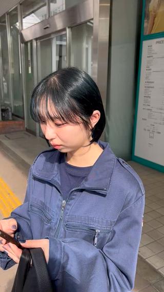 ショート 韓国ボブ/縮毛矯正 /レイヤーカットのヘアスタイル