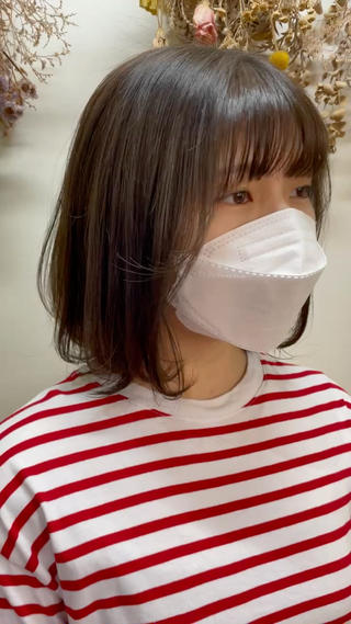 ミディアム カラー 足立 悠輔のヘアスタイル