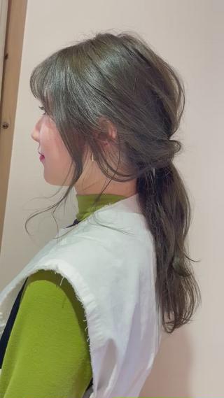 ロング カラー 足立 悠輔のヘアスタイル