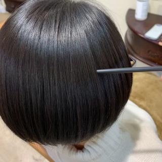 ショートスタイルでもツヤツヤになりながらピンピンにならずに自然な仕上がりです！ 