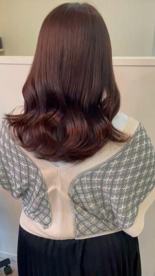 ミディアム 八事／CREER／ Wakanaのヘアスタイル