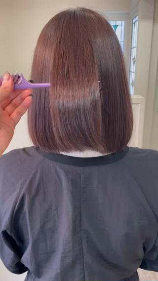 ミディアム 八事／CREER／ Wakanaのヘアスタイル