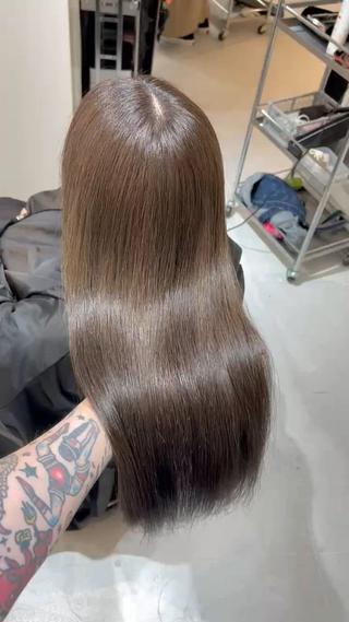 ロング カラー パーマ ✨韓国/外国人風✨ 江原巧のヘアスタイル