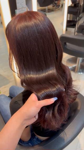 カラー miyu/ボブ/ 透明感カラー/栄のヘアスタイル