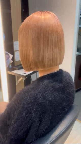 ショート miyu/ボブ/ 透明感カラー/栄のヘアスタイル