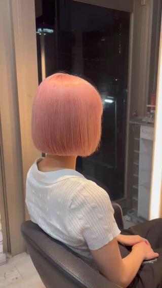 カラー miyu/ボブ/ 透明感カラー/栄のヘアスタイル