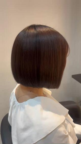ショート miyu/ボブ/ 透明感カラー/栄のヘアスタイル