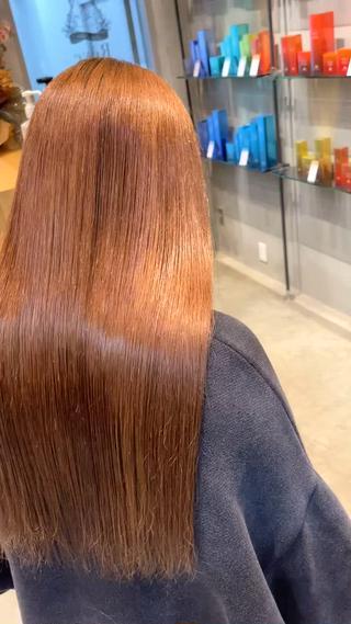 ロング パーマ ✨縮毛矯正　韓国ヘア レイヤー✨大濱快斗のヘアスタイル