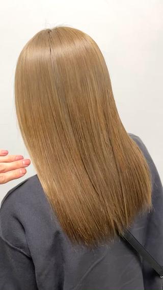 ロング カラー ✨縮毛矯正　韓国ヘア レイヤー✨大濱快斗のヘアスタイル