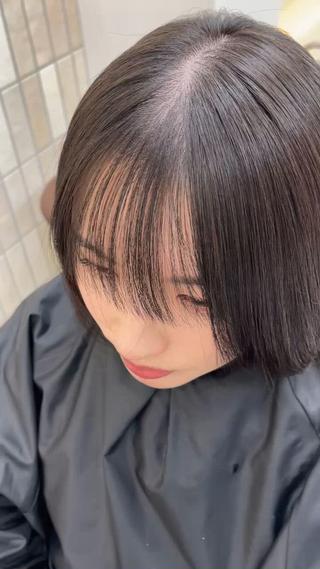 ミディアム ✨縮毛矯正　韓国ヘア レイヤー✨大濱快斗のヘアスタイル