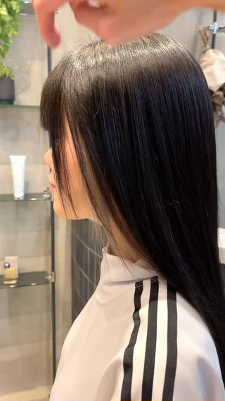 ロング カラー ✨縮毛矯正　韓国ヘア レイヤー✨大濱快斗のヘアスタイル
