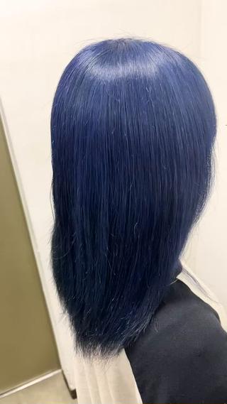 セミロング カラー ✨縮毛矯正　韓国ヘア レイヤー✨大濱快斗のヘアスタイル