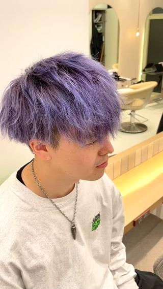 カラー メンズ ✨縮毛矯正　韓国ヘア レイヤー✨大濱快斗のヘアスタイル
