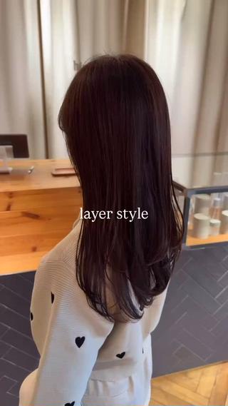 セミロング カラー ヘアアレンジ 飯島 美海のヘアスタイル