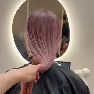 カラー ブリーチカラー×艶髪 /RINのヘアスタイル
