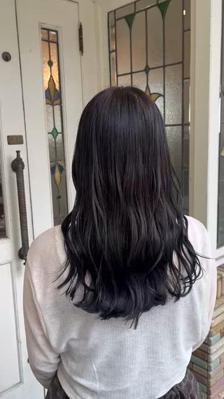 セミロング 【艶髪カラー】 omiのヘアスタイル