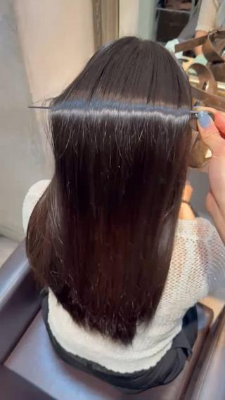 ロング Lutia新宿　せき ゆうみのヘアスタイル