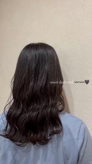 セミロング カラー ヘアアレンジ Hair place SoL所属・竹原 沙希のヘアスタイル