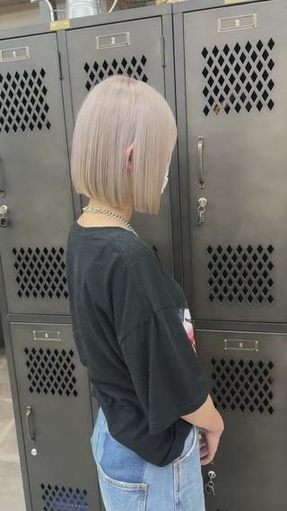 ショート カラー ヘアアレンジ TOMO GEEKS代表のヘアスタイル