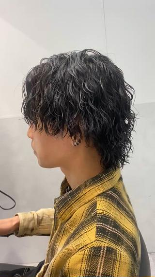 パーマ メンズ 渋谷/メンズパーマ 大岡拓海のヘアスタイル