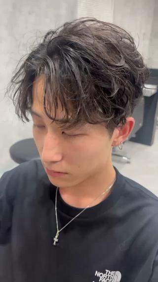 パーマ ✂️メンズサロン✂️ SHINE✨浅野士稀のヘアスタイル