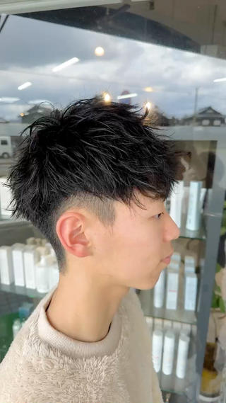 メンズ arika オケシ　リョウダイのヘアスタイル