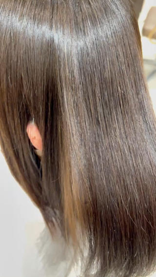 セミロング ✨髪質改善矯正× ブリーチ✨YU-KIのヘアスタイル