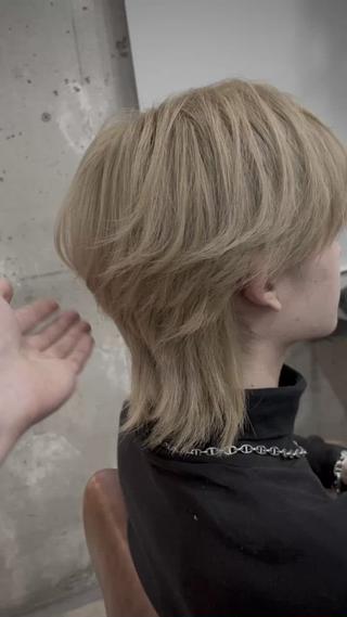 セミロング カラー メンズ RACCOON.TOKYO 渋谷店所属・メンズカット特化🐺 ウルフ[店長]置塩祥のヘアスタイル