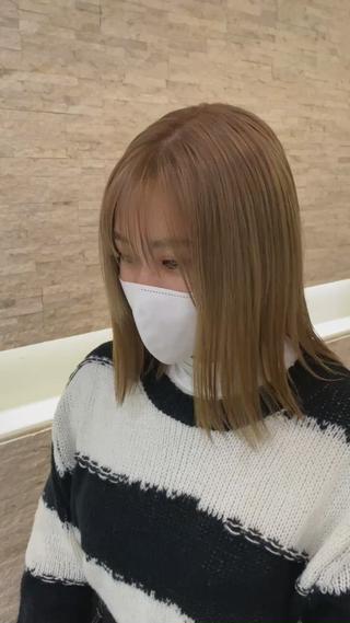 セミロング カラー Agu hair TENOE大宮氷川参道店所属・☀️透明感艶感カラー 増田魁土☀️のヘアスタイル