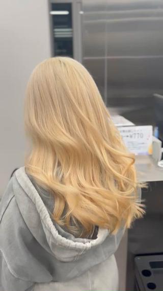 ロング ハイトーン/ ブリーチ🤩店長レンのヘアスタイル