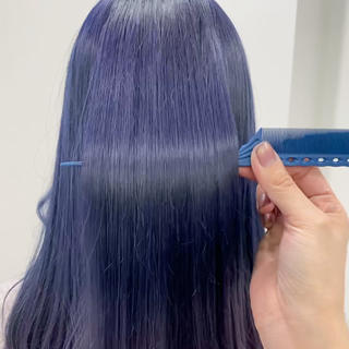 ロング カラー ヘアアレンジ 🦋重くない暗髪🦋 Hana🦋のヘアスタイル