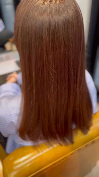 セミロング ルーツカラー/ デザインカラー/井川のヘアスタイル