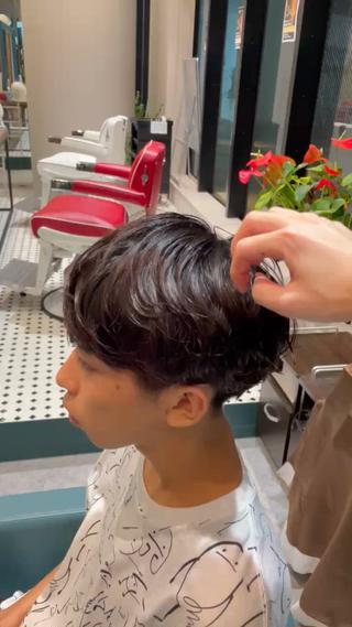 パーマ FACE DECO AVEDA/2nd所属・[メンズパーマ］河端 春綺のヘアスタイル