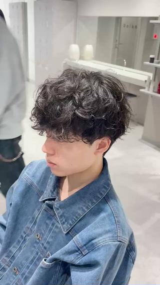 ショート パーマ メンズ 【メンズ特化】 池田大成✂︎のヘアスタイル