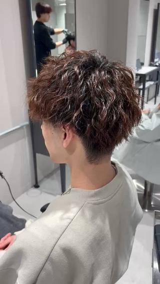 ショート パーマ メンズ 【メンズ特化】 池田大成✂︎のヘアスタイル