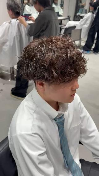 パーマ メンズ 【メンズ特化】 池田大成✂︎のヘアスタイル