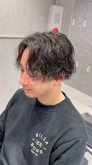 ショート パーマ メンズ 【メンズ特化】 池田大成✂︎のヘアスタイル