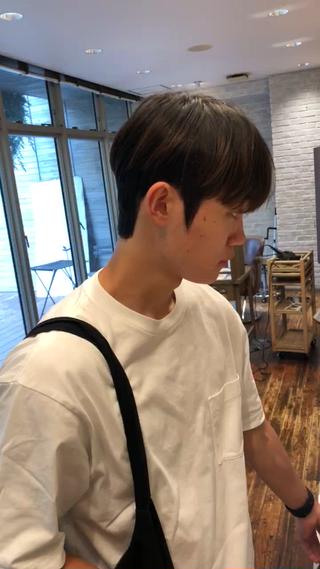 パーマ メンズ 韓国メンズヘア シンユウのヘアスタイル