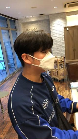 パーマ メンズ 韓国メンズヘア シンユウのヘアスタイル