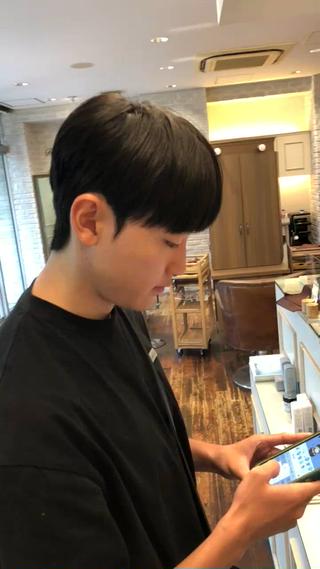 パーマ メンズ 韓国メンズヘア シンユウのヘアスタイル